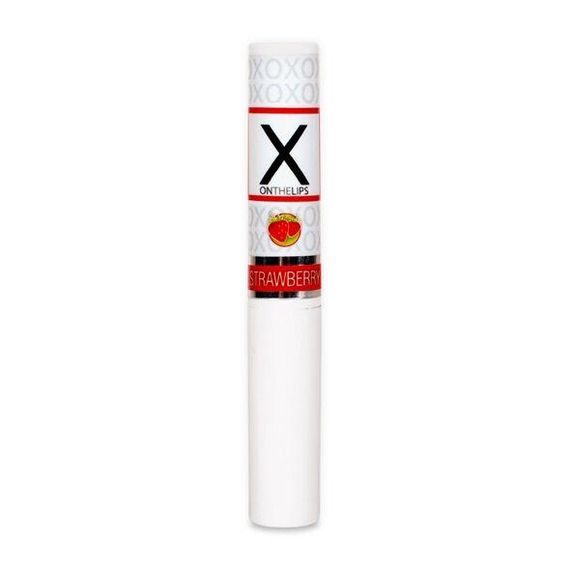 Стимулювальний бальзам для губ унісекс Sensuva - X on the Lips Strawberry з феромонами, полуниця | Зображення 2