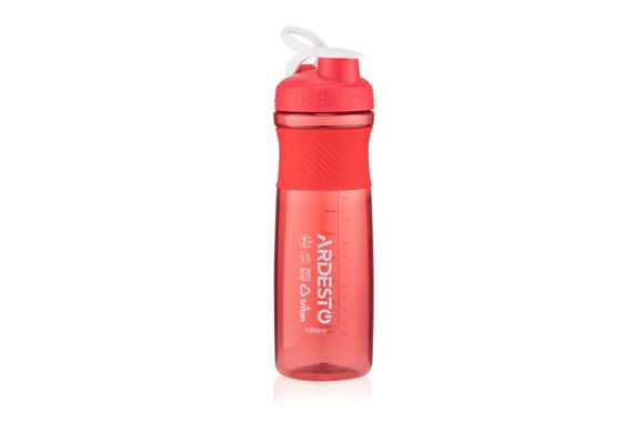 Пляшка для води ARDESTO Smart bottle, 1000мл, тритан, червоний (AR2204TR)