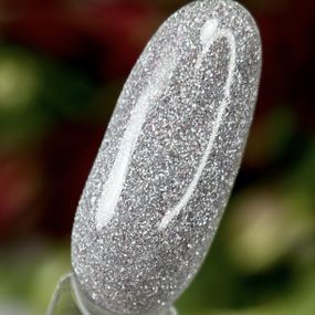 Светоотражающий жидкий полигель Crooz Crystal 07 (серебряный) 15мл