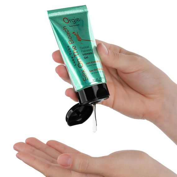 Лубрикант на водной основе Orgie Lube Tube Sex On The Beach, 50 мл, персиково-апельсиновый вкус | Зображення 1