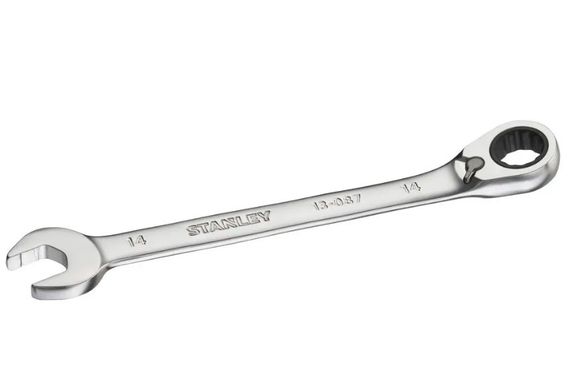 Ключ гайковий комбінований Stanley розмір 14 мм з храповим механізмом (FMMT13087-0)