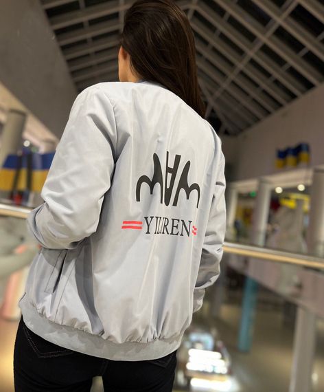 Женская весенняя ветровка из плащевки ZO0803 размер M, цвет серый | Зображення 3