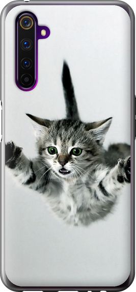 Чехол на Realme 6 Pro Летящий котёнок "2322u-1893-17620"
