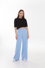 Кроп топ 4Profi с коротким рукавом со швами наружу черный размер S 26141