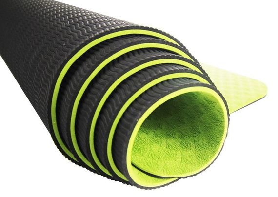 Килимок для йоги та фітнесу U-POWEX TPE Yoga mat Green/Black (183х61х0.6) | Зображення 3
