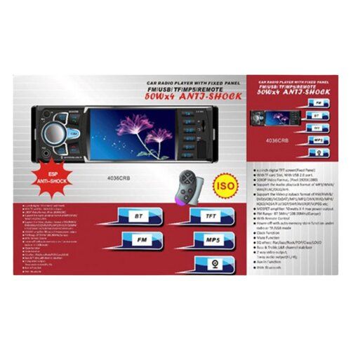 Автомагнитола 4036 1 DIN 4х50 Bluetooth черный (lp-85444_989) | Зображення 3