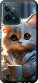 Чохол на Realme C31 Білий кіт "5646b-2593-2448"