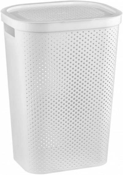 Корзина для белья пластиковая Curver Infinity 60 л 04754 белая, прочная и удобная | Зображення 1