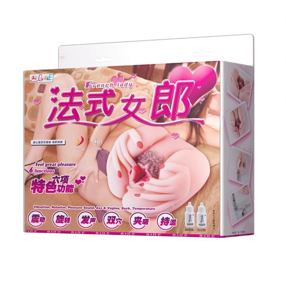 Мастурбатор вагина + анус BAILE FRENCH LADY sexstyle | Зображення 7