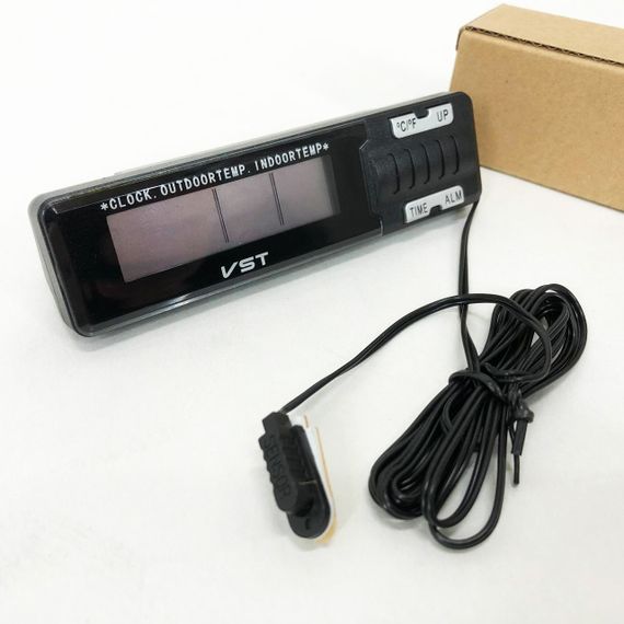 Годинник-термометр VST-7065 зовнішній і внутрішній датчик, Домашня метеостанція з гігрометром, Цифровий годинник | Зображення 7