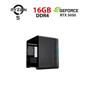 Ігровий ПК STALKER (VT5 Black) Tower / AMD Ryzen 5 5500 (6 (12) ядер по 3,6 - 4,2 ГГц) / 16 ГБ DDR4 / 256 ГБ SSD + 1000 ГБ HDD / nVidia GeForce RTX 5050, 8 ГБ GDDR7, 128-біт б/в