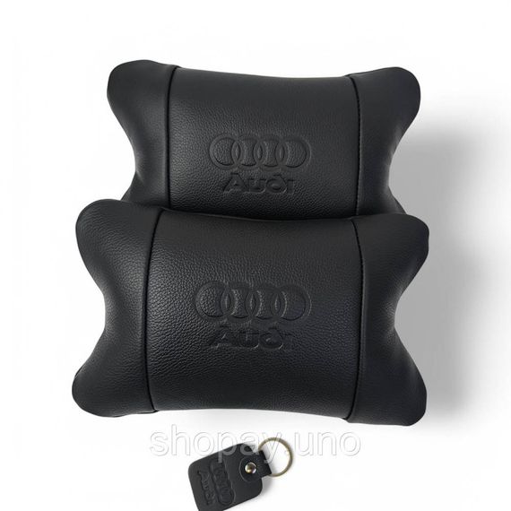 Комфортная подушка подголовник для автомобиля Audi Ауді, Авто подушки в машину, Подушка на авто сиденье UQ-51 | Зображення 1