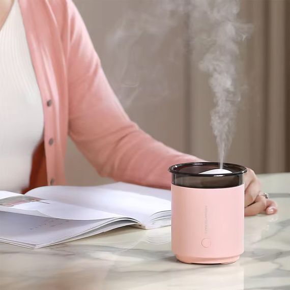 Увлажнитель воздуха с подсветкой WX106 Type-C/5V USB 200ml Pink | Зображення 3