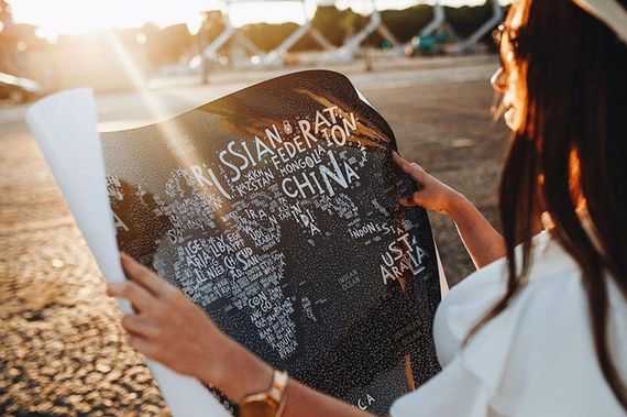 Скретч Карта Світу Travel Map™ LETTERS World | Зображення 5