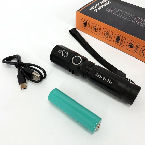 Фірмовий ручний ліхтар PLD-535-2, Професійний тактичний ліхтарик, Світильник пило-вологозахищений YX-97 | Зображення 5