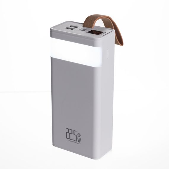 Повербанк 30000 mAh зі швидким заряджанням і ліхтариком 22.5 Вт powerbank заряджання для телефона ґаджетів Білий HP-N50 | Зображення 1