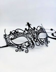 Маска на очі Eye mask metal black