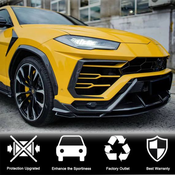 Накладки Flap на Передний Бампер (Dry Carbon) для Lamborghini Urus 2018- гг | Зображення 2