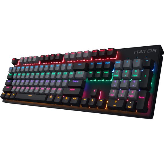 Клавіатура Hator Starfall Rainbow Origin Blue USB Grey/Black (HTK-609-BGB) | Зображення 2