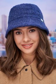 Стильная теплая панама «Эйва» (4770) сапфировый