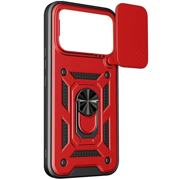 Чохол Ummi Camshield Serge Ring для Xiaomi Poco F8 Pro Червоний / Red | Зображення 2