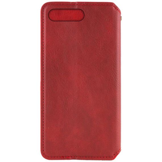 Шкіряний чохол-книжка GETMAN Cubic (PU) для Apple iPhone 7 plus / 8 plus (5.5") Червоний | Зображення 1