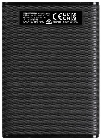 Накопитель SSD USB 3.1 500GB Transcend (TS500GESD270C) (TS500GESD270C) | Зображення 7