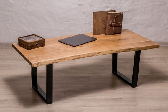 Кофейный стол из древесины дуба EcoWalnut с живыми краями L | Зображення 8