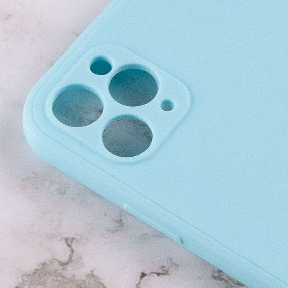 Силиконовый чехол Candy Full Camera для Apple iPhone 11 Pro Max (6.5") Бирюзовый / Turquoise | Зображення 2