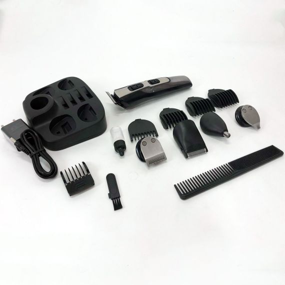 Набір для стрижки з зарядкою, Професійна машинка для стрижки волосся та бороди, Тример бездротовий YN-22 | Зображення 4