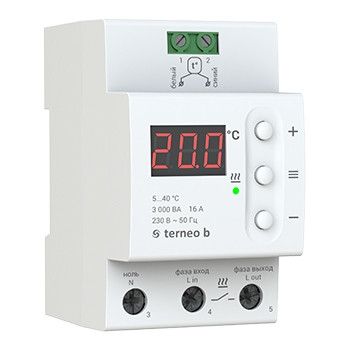 Терморегулятор на DIN-рейку Terneo b 32А