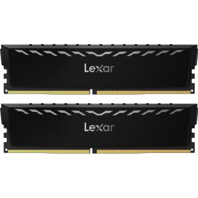 Модуль памяти для компьютера DDR4 16GB (2x8GB) 3600 MHz THOR Black Lexar (LD4U08G36C18LG-RGD)