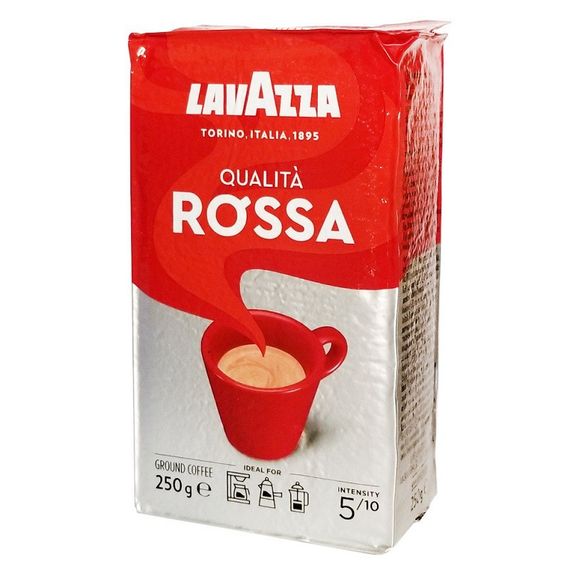 Кава мелена Lavazza Qualita Rossa 250 гр Оригінал Італія Лавацца Росса | Зображення 1
