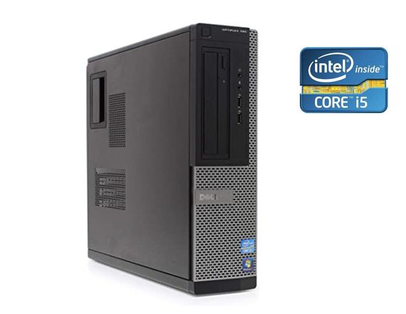 ПК Б-клас Dell OptiPlex 390 SFF / Intel Core i5-2500 (4 ядра по 3.3 - 3.7 GHz) / 8 GB DDR3 / 128 GB SSD + 1000 GB HDD / Intel HD Graphics 2000 б/в