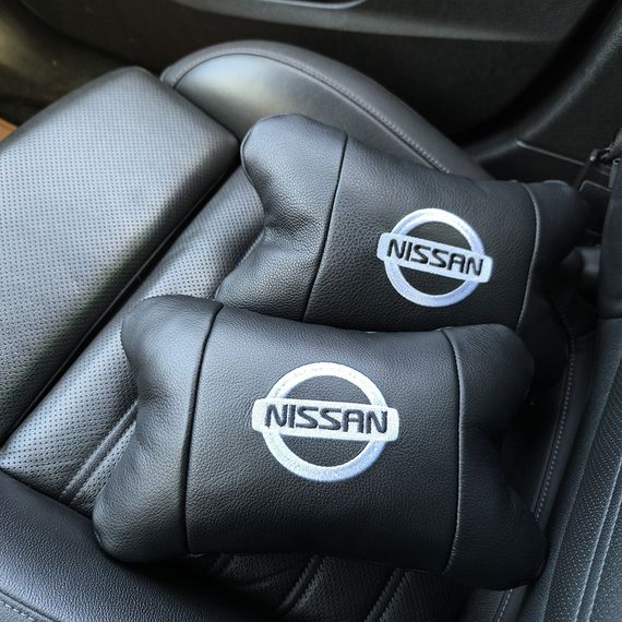 Автоподушки с логотипом Nissan Нисан, Подушка под голову для поездок, Подарок мужчине водителю BN-69 | Зображення 8