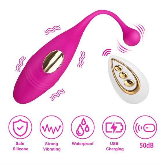 Віброяйце Vibrador Egg з пультом дистанційного керування (червоне, USB) | Зображення 8
