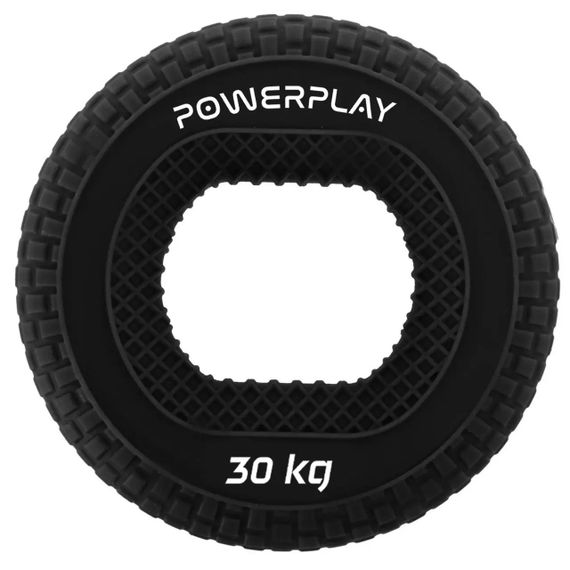 Еспандер кистьовий силіконовий PowerPlay PP-4333 Hand Grip Hard 30 кг (Чорний)