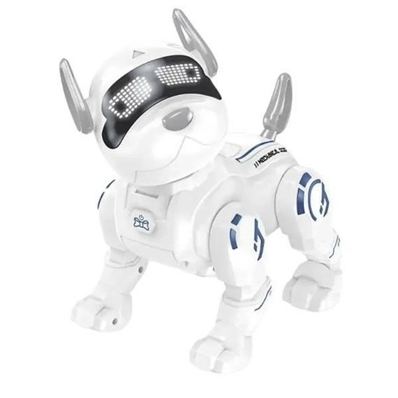 Інтерактивний робот вихованець Собака з пультом JZJ Intelligent Stunts Dog Білий