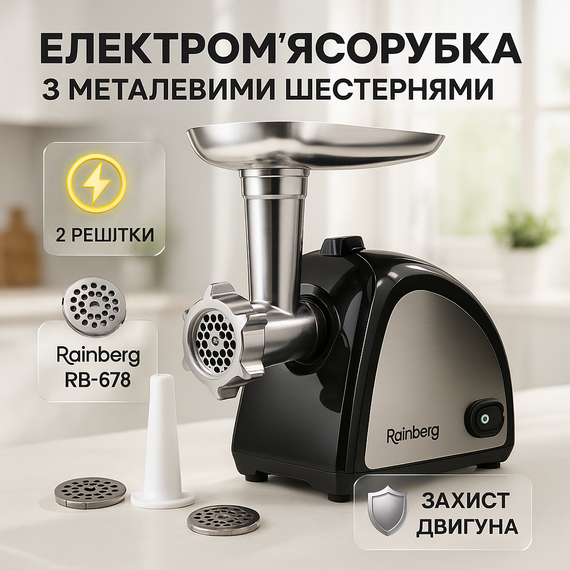 Електром'ясорубки для дому для бару, Потужна універсальна м'ясорубка, М'ясорубка високої потужності CL-16