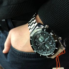 Якісні чоловічі годинники на браслеті SKMEI 1670SIWT, Елітні наручні годинники чоловічі BD-28