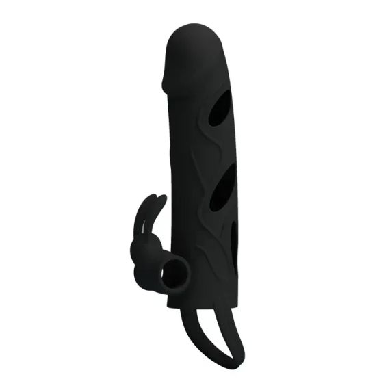 Вібронасадка з кроликом для клітора (чорна) sexstyle | Зображення 1