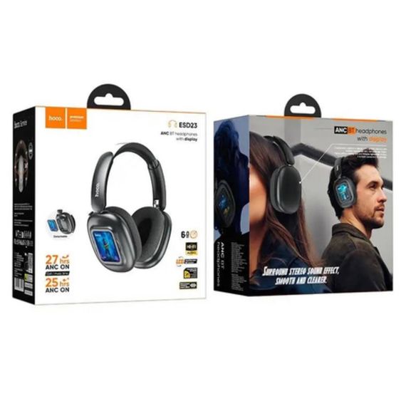 Бездротові навушники Hoco Pro Max ESD23 з дисплеєм ANC (Чорний) | Зображення 6