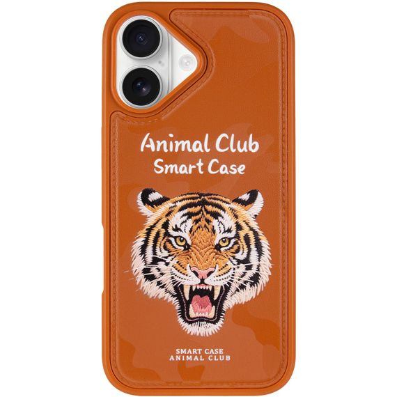 TPU+PC чохол Animal Club для Apple iPhone 16 (6.1") Chocolate Brown | Зображення 1