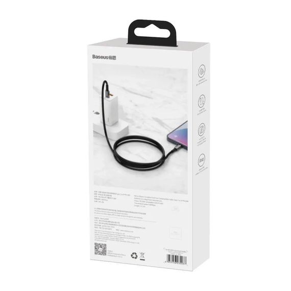 Дата кабель USB-C to USB-C 1.0m 100W black Baseus (CATWJ-01) | Зображення 6