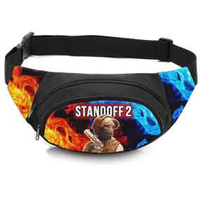 Сумка-бананка дитяча з принтом Standoff 2 поясна сумка для хлопчика (4631)