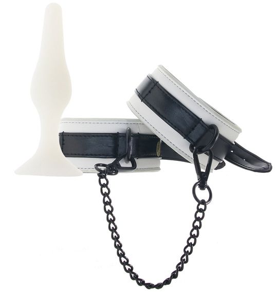 Набор для БДСМ игр Whipsmart All-In One светящийся в темноте, черный, 12 шт. sexstyle | Зображення 5