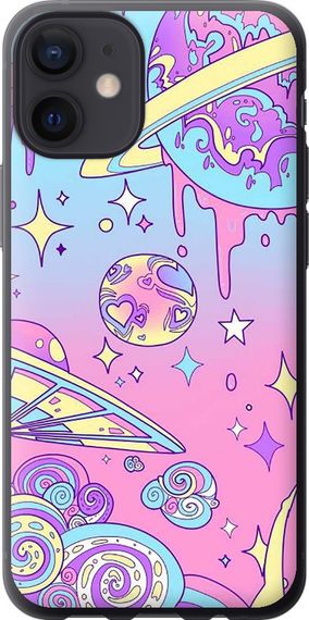 Чехол на iPhone 12 Mini Розовая галактика "4146u-2071-17620"