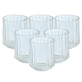 Набір склянок скляних 6 штук по 315 мл прозорий HP518