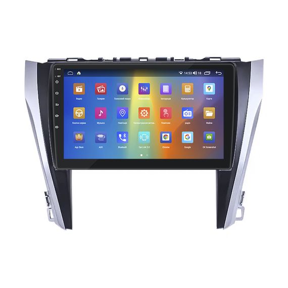 Штатная магнитола 10" Lesko для Toyota Camry VII (XV50) Рестайлинг 2014-2017 4/64Gb CarPlay 4G Wi-Fi GPS Prime | Зображення 1