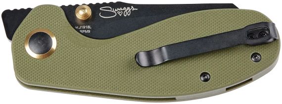 Ніж CJRB Maileah Large Black Blade Green | Зображення 3